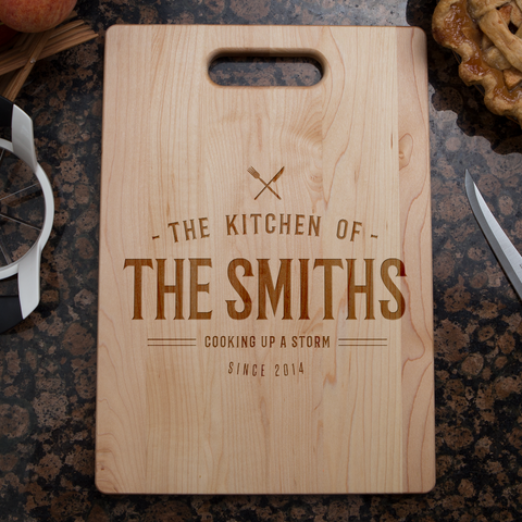 Image of Cooking up A Storm Personalized Cutting Board