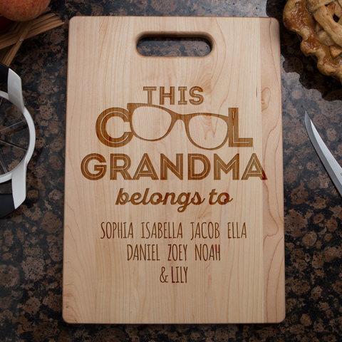 Image of This Cool Grandma Belongs To Personalized Cutting Board