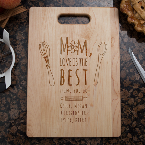 Image of Mom Love Is The Best Cutting Board