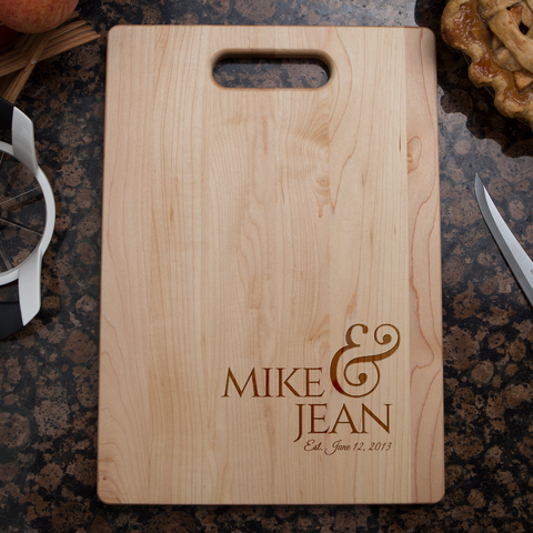 Image of Anniversary Personalized Cutting Board