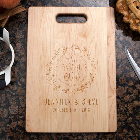 Image of The Perfect Blend Personalized Maple Cutting Board