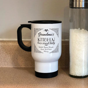 Love Served Personalized Daily Metal Coffee and Tea Travel Mug