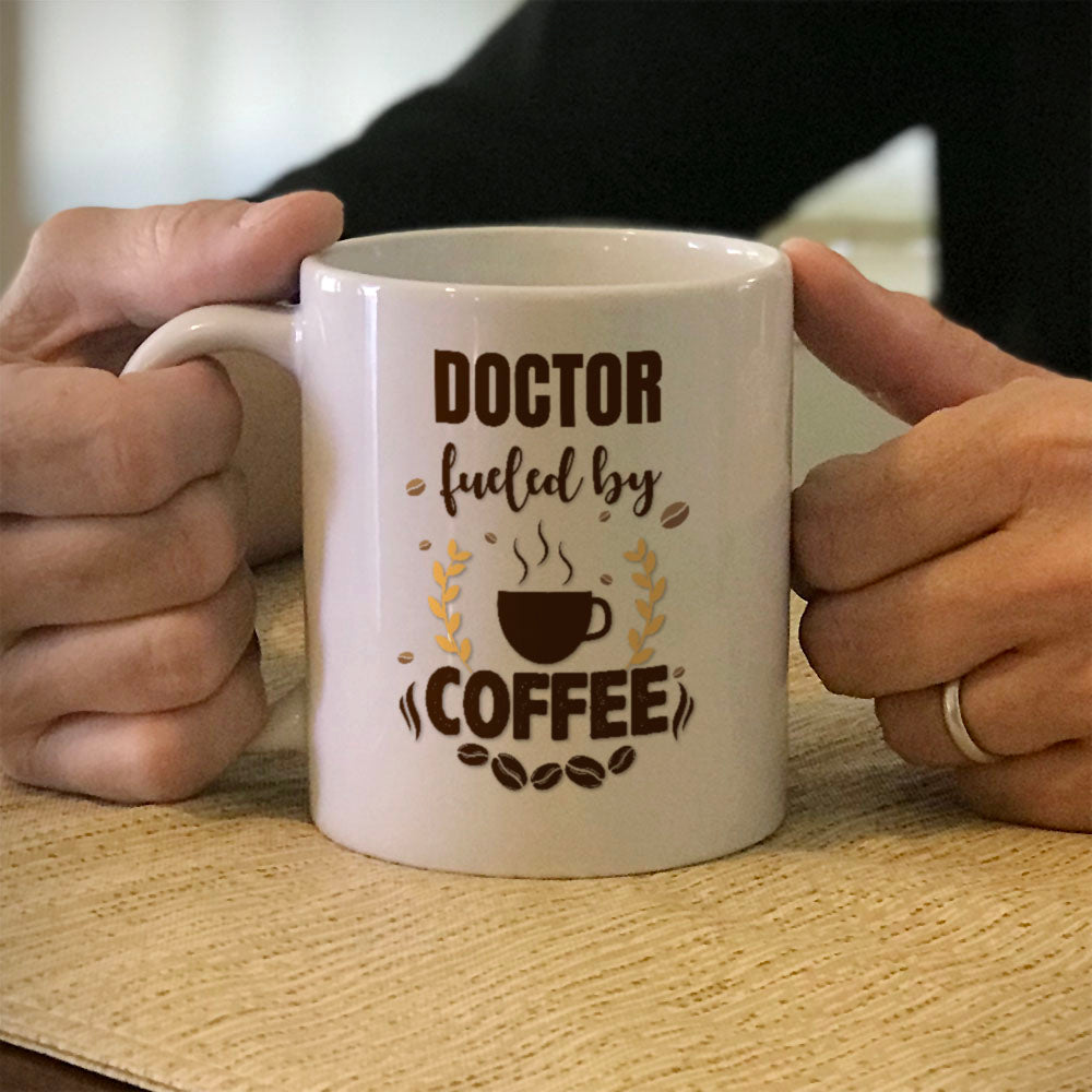 Personalized Ceramic Coffee Mug Fueled by Coffee