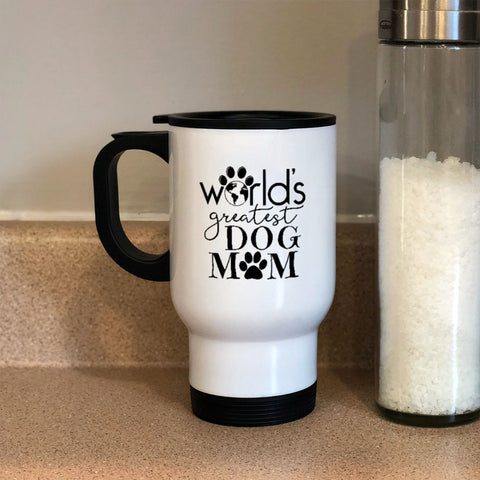 Image of Metal Coffee and Tea Travel Mug World's Greatest Dog Mom