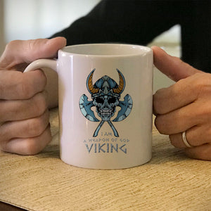 Ceramic Coffee Mug I Am A Weapon Of God Viking