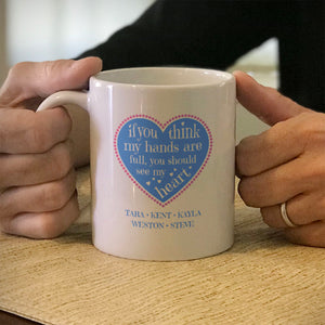 Full Heart Personalized Ceramic Coffee Mug