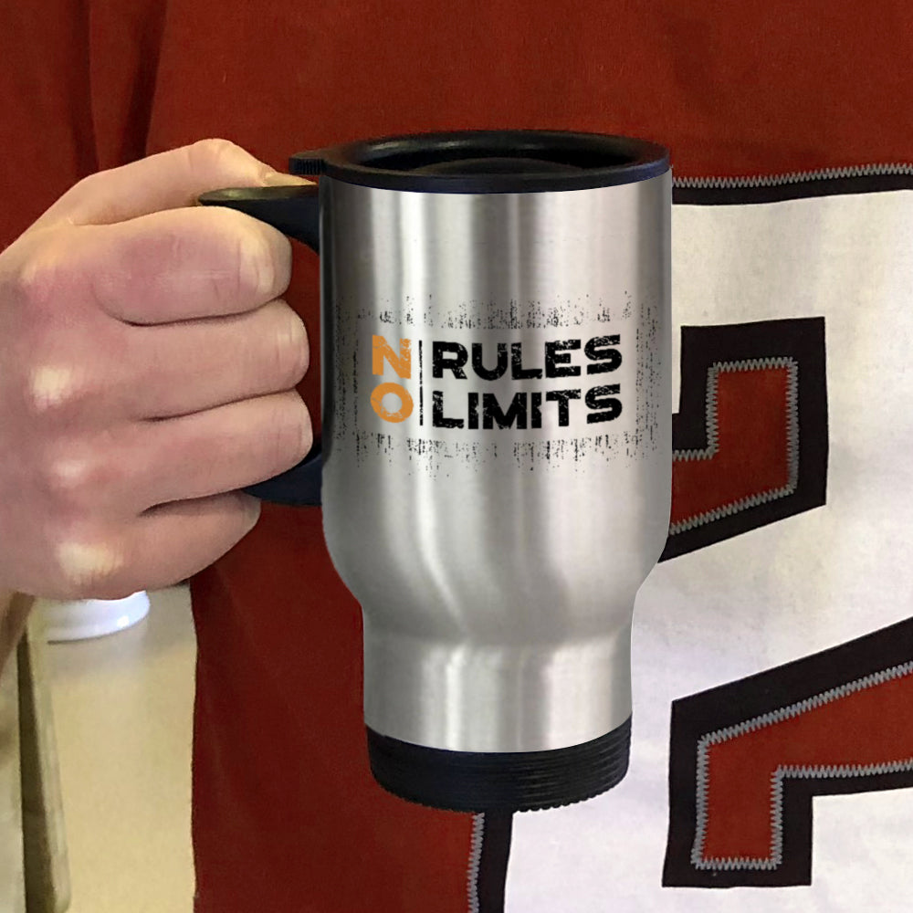 Metal Coffee and Tea Travel Mug No Rules No Limits