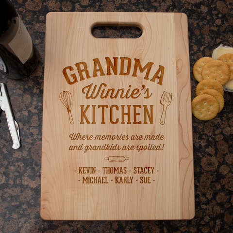 Image of Memories are Made Personalized Maple Cutting Board