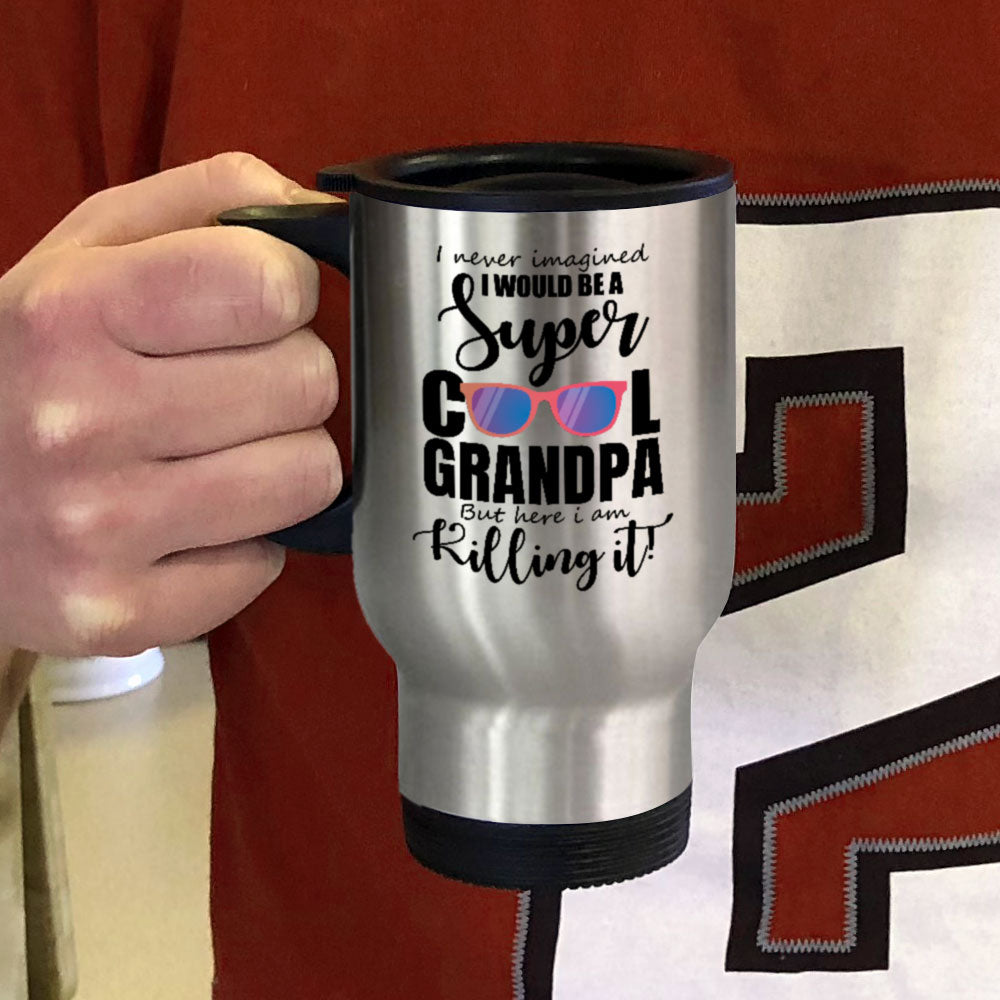 Personalized Metal Coffee and Tea Travel Mug A Super Cool Person