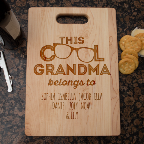 Image of This Cool Grandma Belongs To Personalized Cutting Board