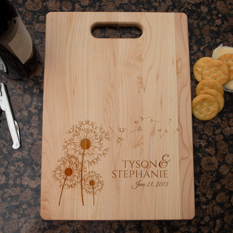 Image of Dandelion Love Personalized Cutting Board