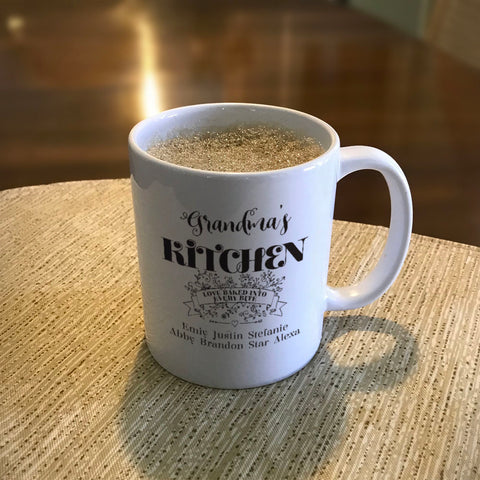 Image of Personalized Ceramic Coffee Mug Love Baked Into Every Bite