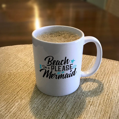 Image of Beach Please Ceramic Coffee Mug