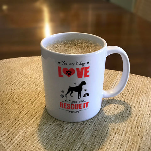 Image of Ceramic Coffee Mug Rescue Dog