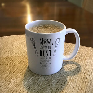 Personalized Ceramic Coffee Mug Love Is The Best Mom