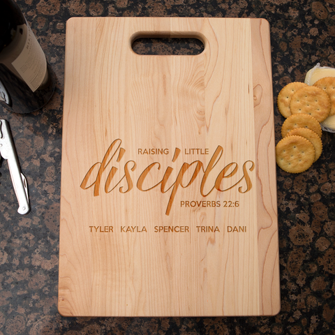 Image of Raising Disciples Personalized Maple Cutting Board