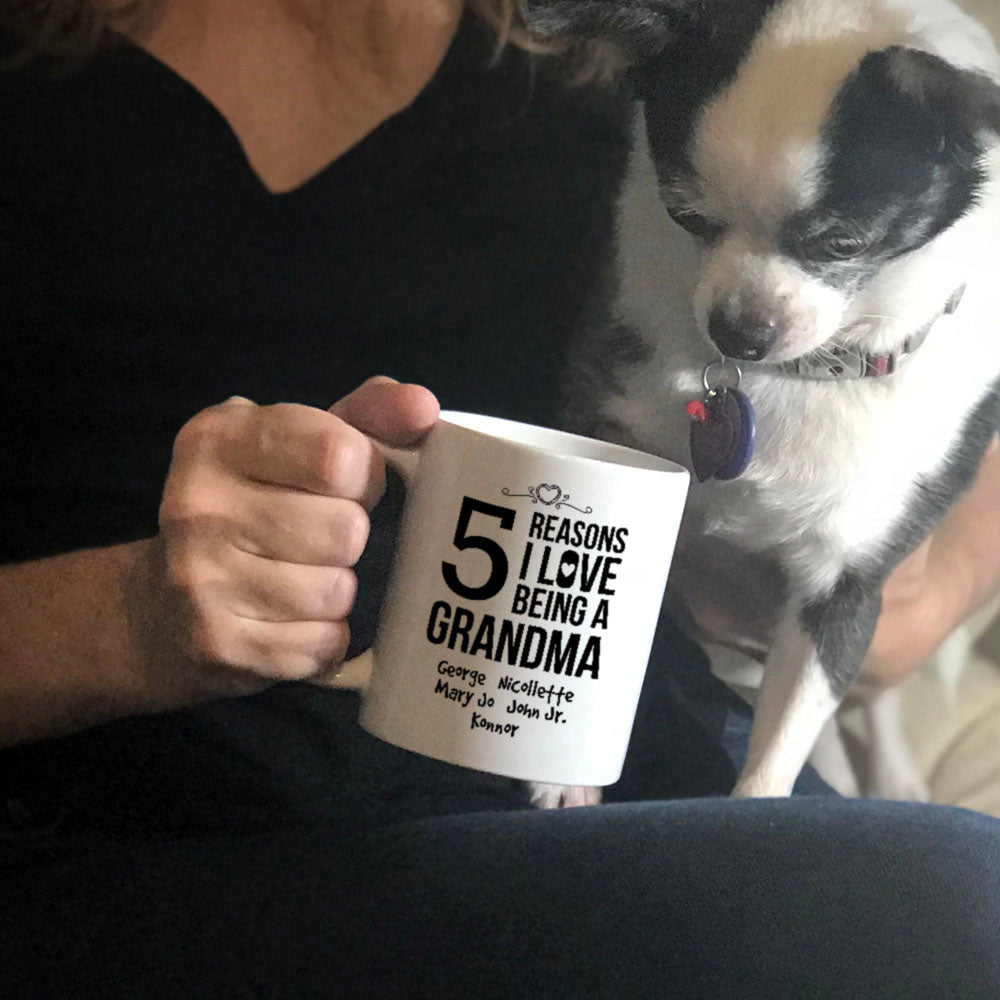 Reasons Grandma Personalized Ceramic Coffee Mug