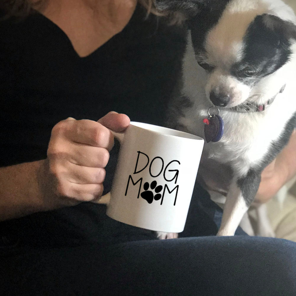 Dog Mom White Ceramic Mug