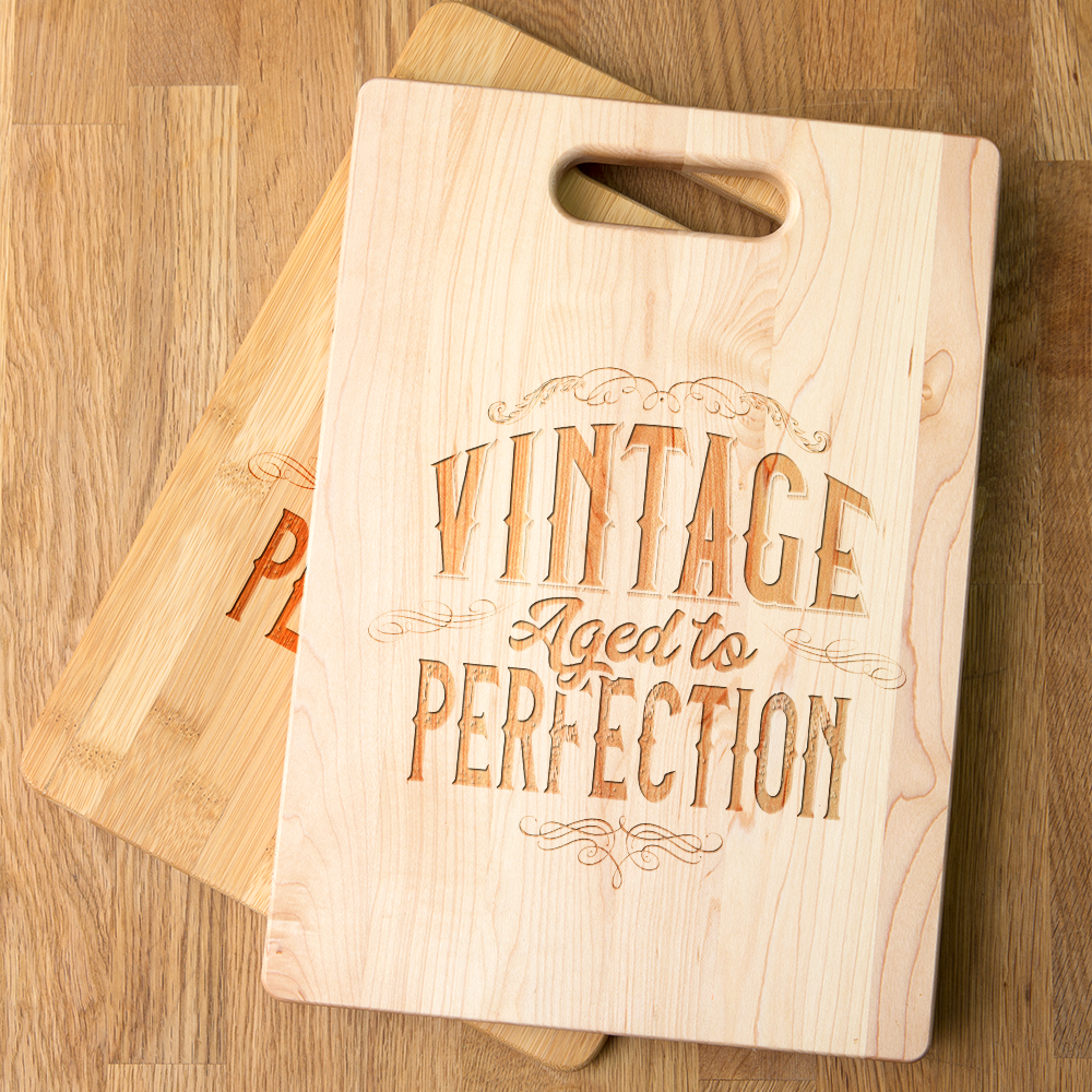Vintage Aged to Perfection Maple Cutting Board