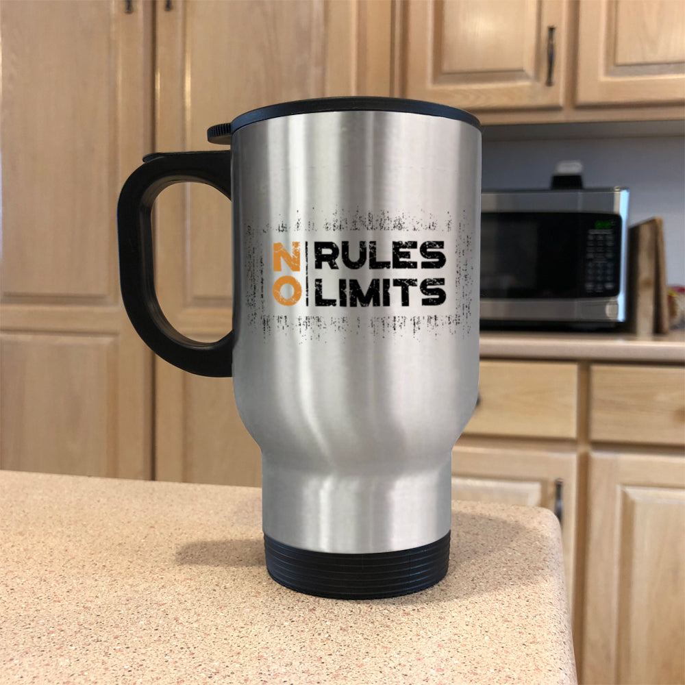 Metal Coffee and Tea Travel Mug No Rules No Limits