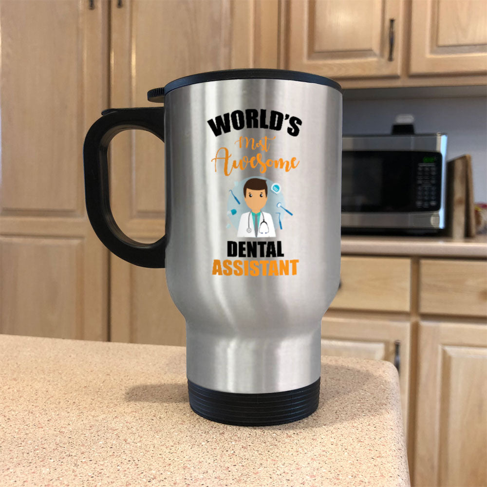 Metal Coffee and Tea Travel Mug Dental Assistant
