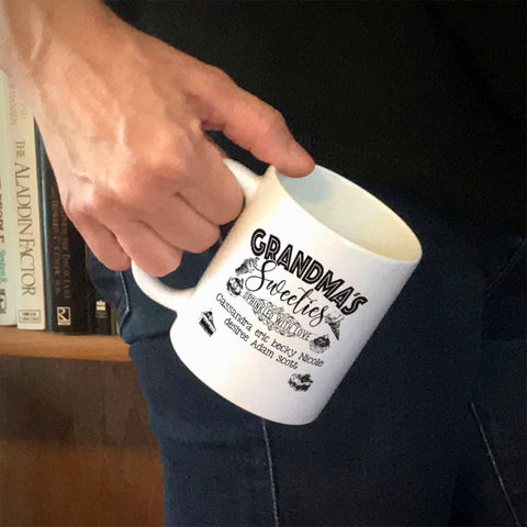 Image of Grandma's Sweeties Personalized Ceramic Coffee Mug