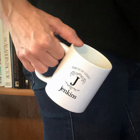 Image of Personalized Ceramic Coffee Mug From This Day Forward