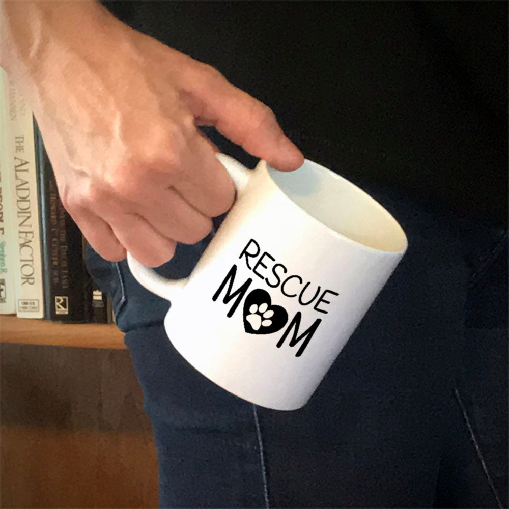 Ceramic Coffee Mug Rescue Mom