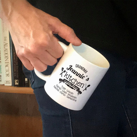Image of Grandkids Welcome Personalized Ceramic Coffee Mug