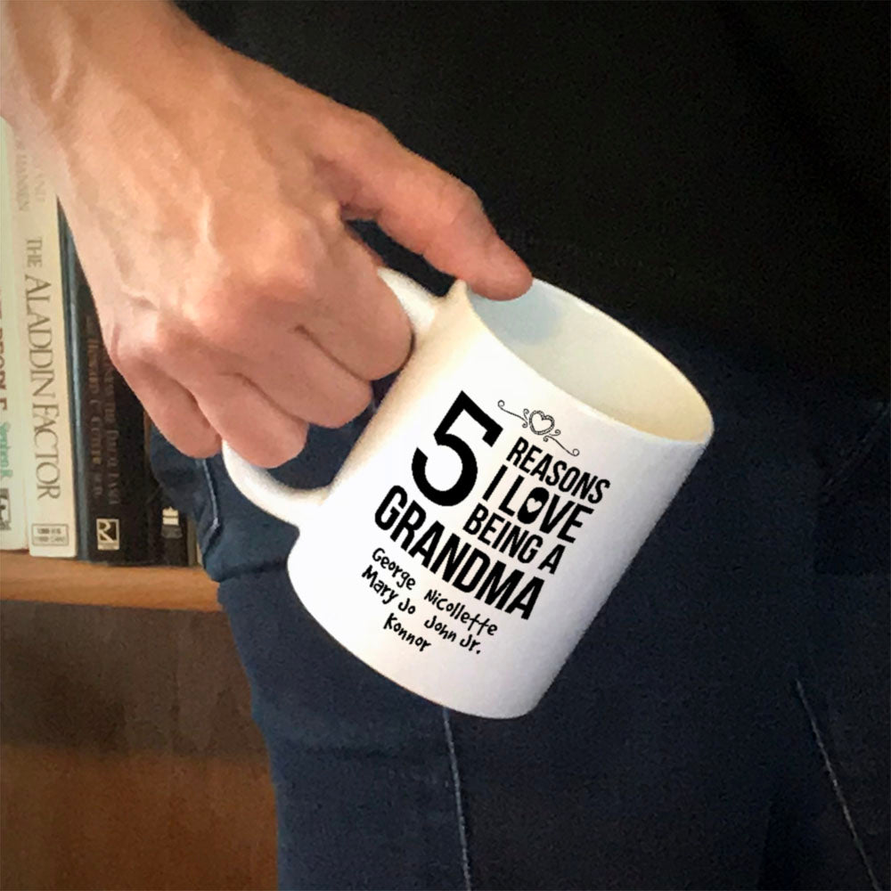 Reasons Grandma Personalized Ceramic Coffee Mug