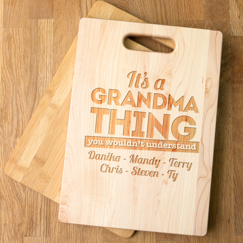 Image of It's A Grandma Thing Personalized Cutting Board