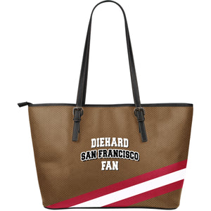 Diehard San Francisco Fan Sports Leather Tote bag