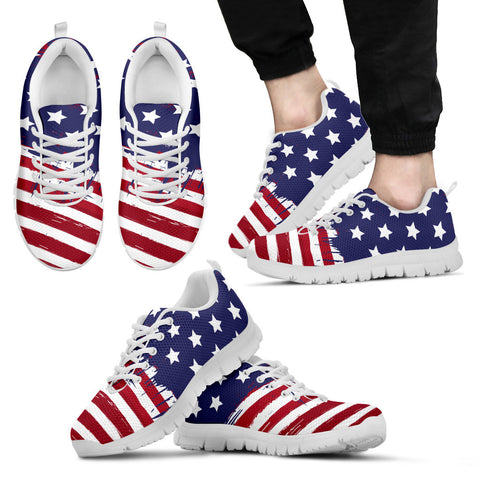 Image of US Flag Running Shoes