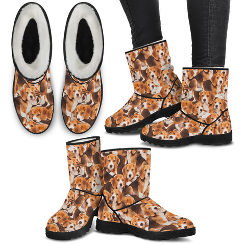 Image of Beagles Faux Fur Boots