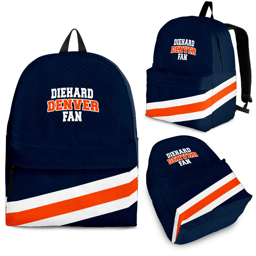Diehard Denver Fan Sports Backpack - Navy