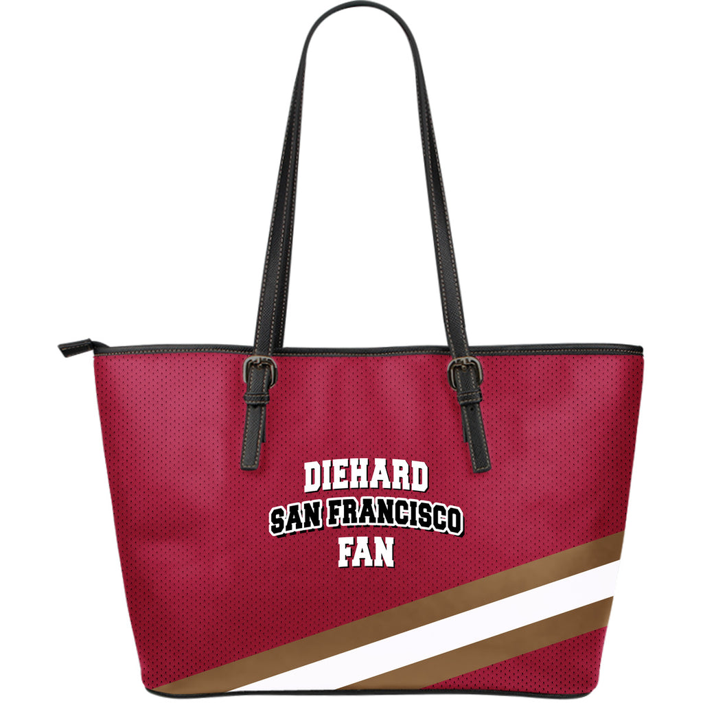Diehard San Francisco Fan Sports Leather Tote bag
