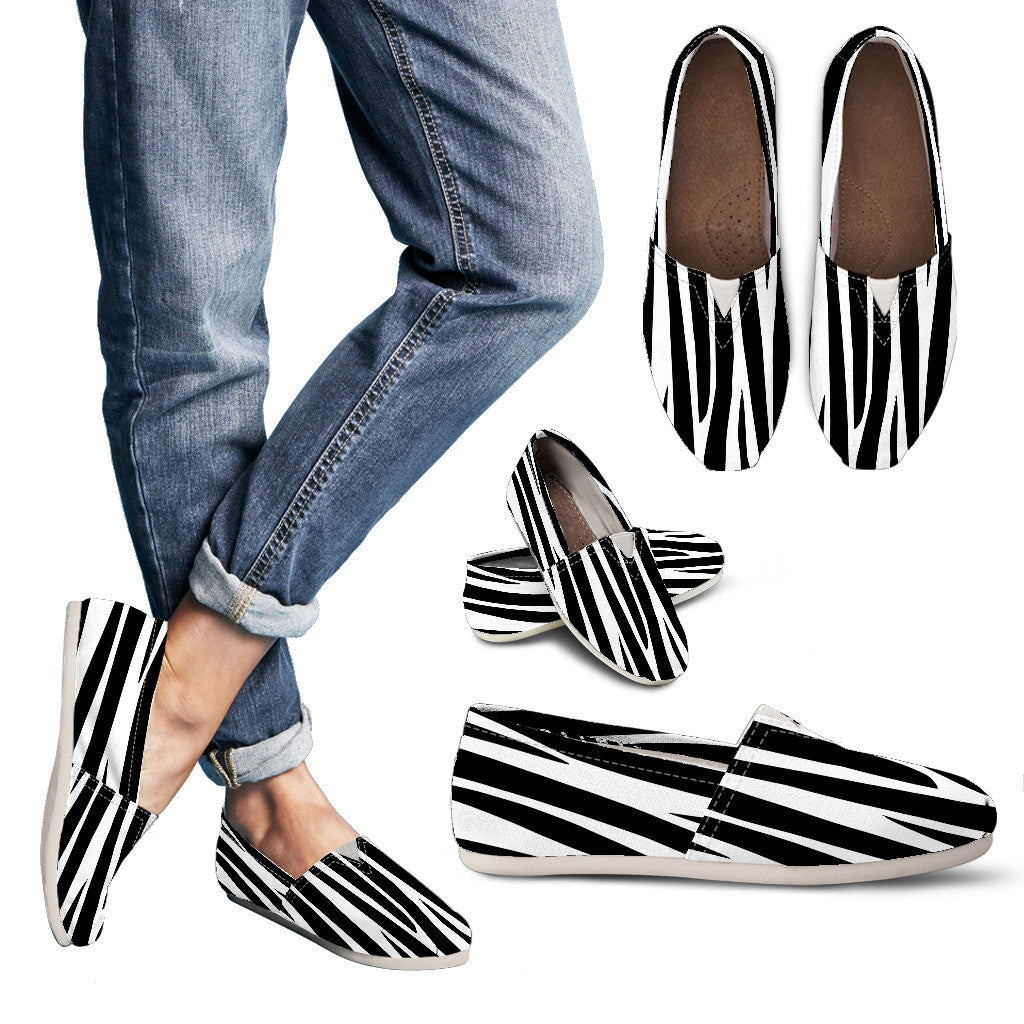 Zebra Toms Style Ladies Casual Shoes