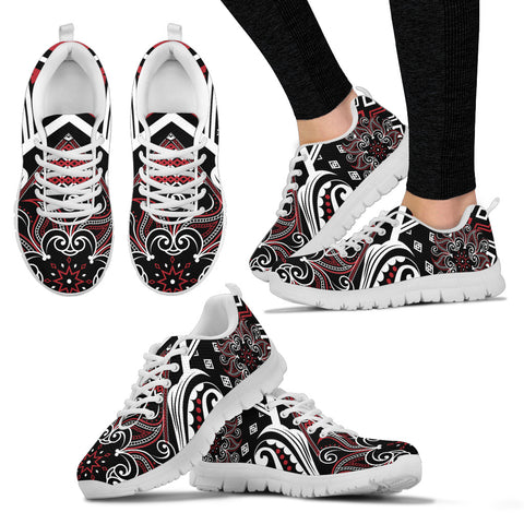 Image of Mandala Running Shoes Red and White