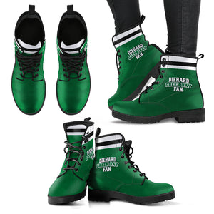 Diehard Green Bay Fan Sports Leather Boots