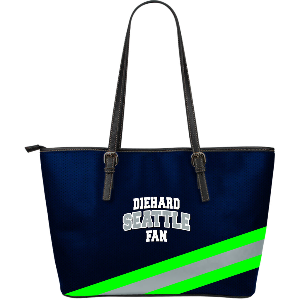 Diehard Seattle Fan Sports Leather Tote Bag