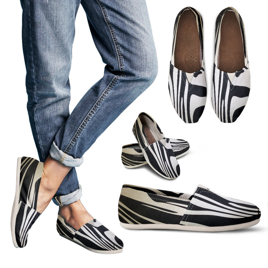 Zebra Toms Style Ladies Casual Shoes