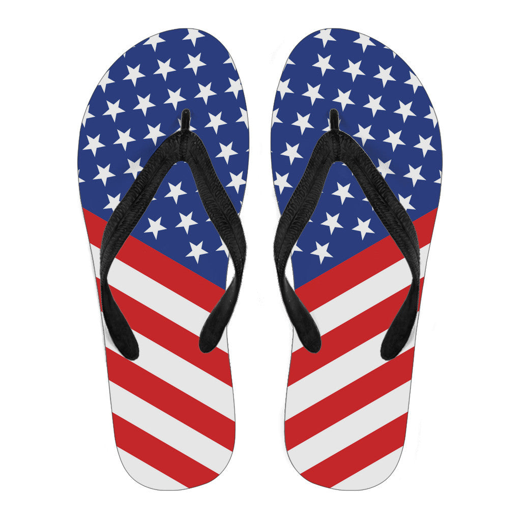 US Flag Flip Flops
