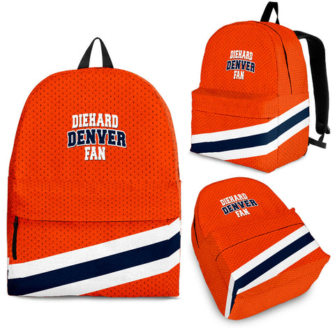 Diehard Denver Fan Sports Backpack - Orange