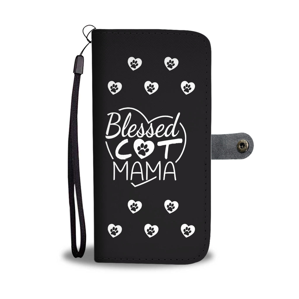 Blessed Cat Mama Cell Phone Wallet Case