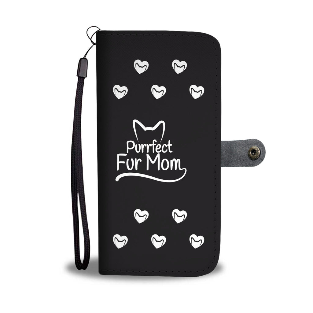 Purrfect Fur Mom Cell Phone Wallet Case