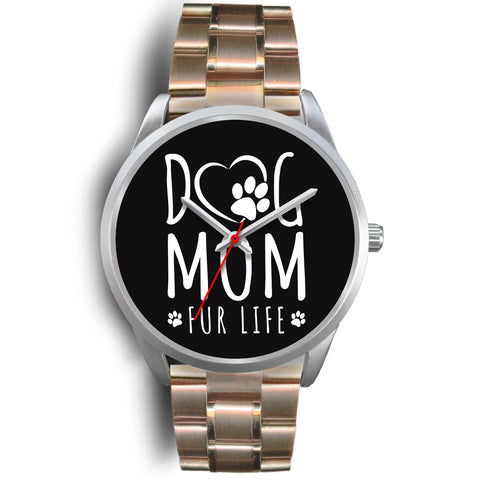Image of Dog Mom Fur Life Watch Silver