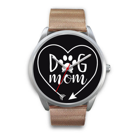 Image of Dog Mom Heart Watch Silver