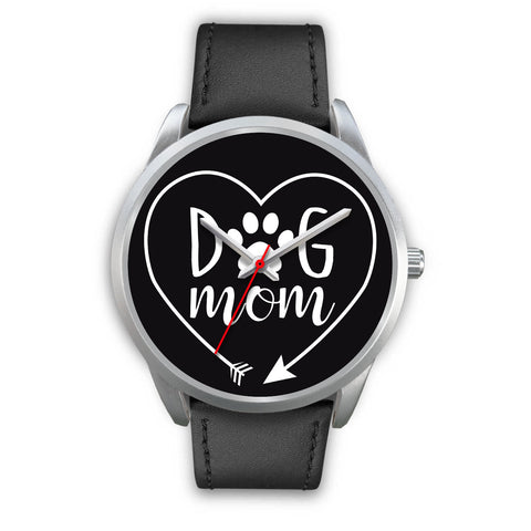 Image of Dog Mom Heart Watch Silver