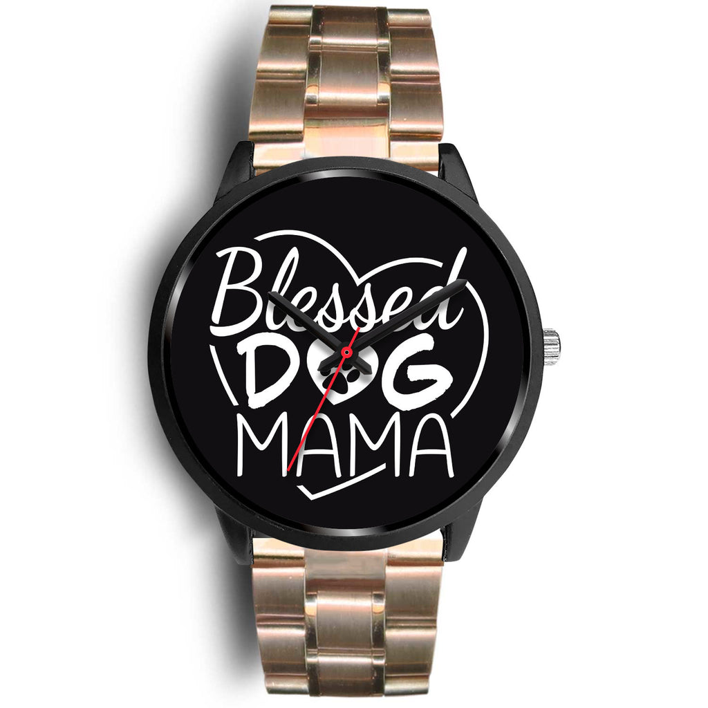 Blessed Dog Mama Watch Black