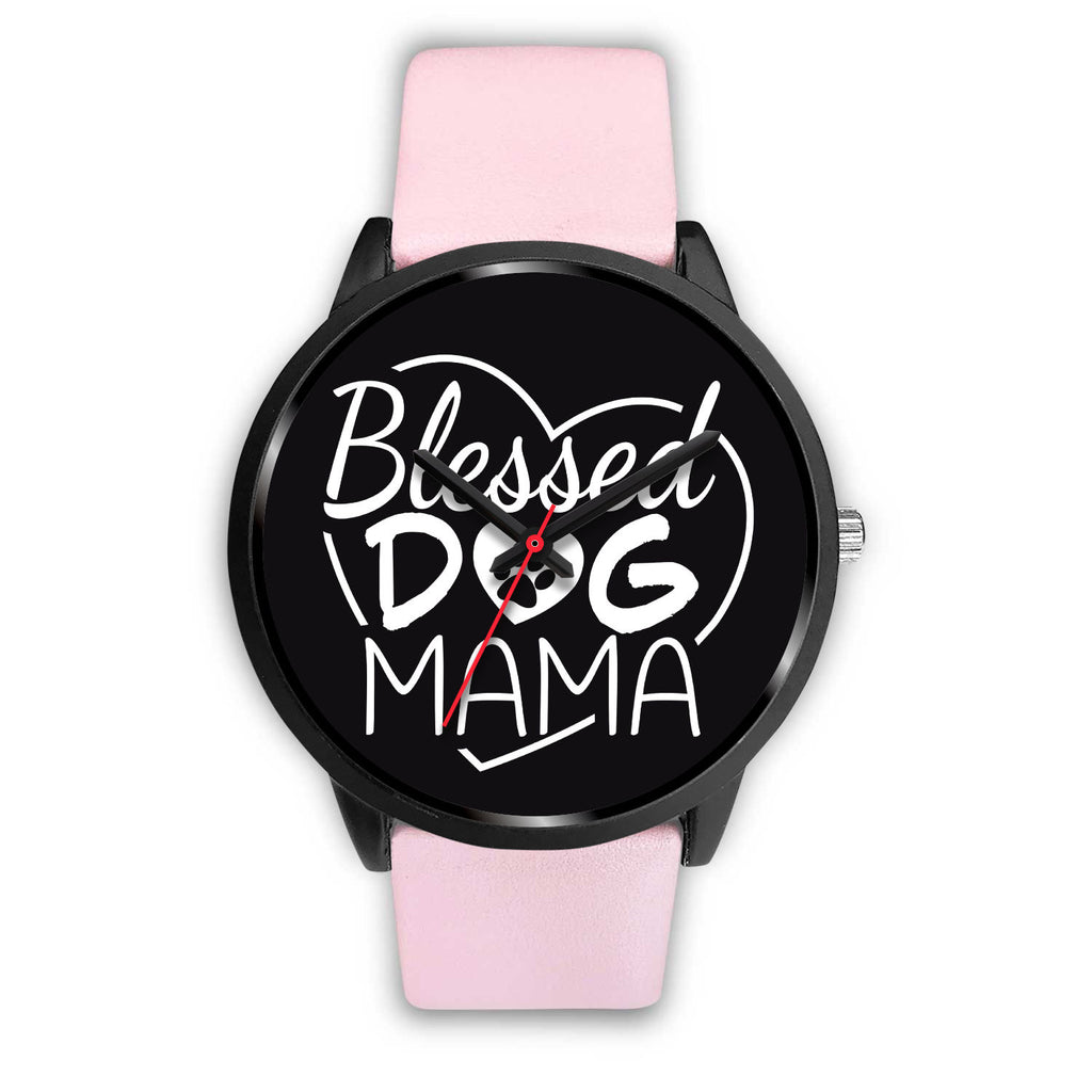 Blessed Dog Mama Watch Black